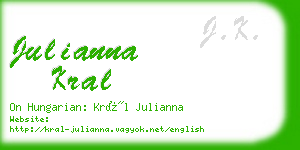 julianna kral business card